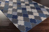 Monette Modern Gray/Navy Area Rug
