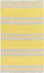 Montevallo Modern Bright Yellow/White Area Rug