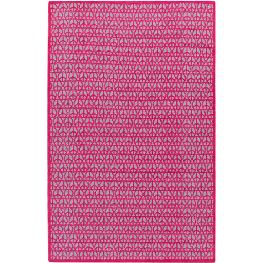 Omega Modern Pink Area Rug