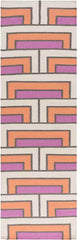Opelika Modern Orange/Beige Area Rug