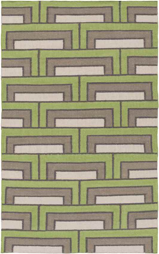 Opelika Modern Green/Charcoal Area Rug