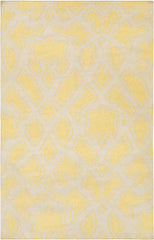 Ophir Modern Bright Yellow/Beige Area Rug