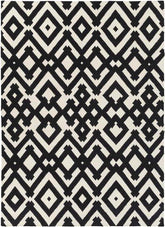 Oppelo Modern Charcoal/Beige Area Rug