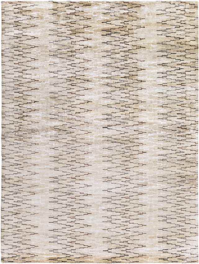 Parlier Modern Khaki/White Area Rug