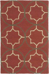 Oostwold Modern Burgundy Area Rug