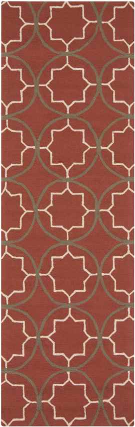 Oostwold Modern Burgundy Area Rug