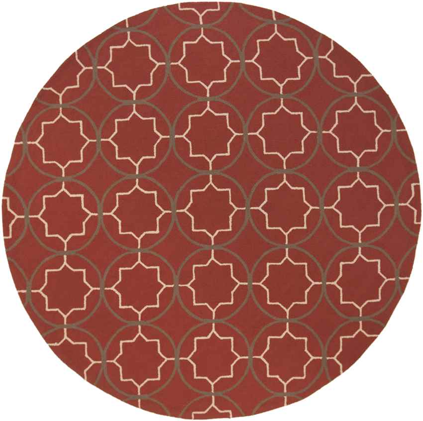 Oostwold Modern Burgundy Area Rug
