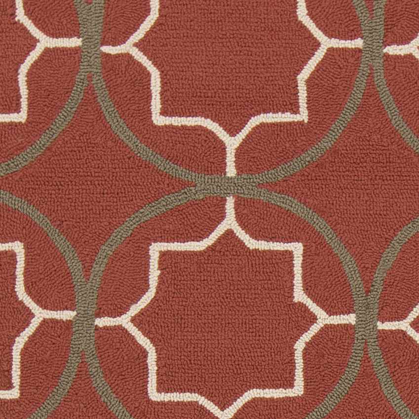 Oostwold Modern Burgundy Area Rug