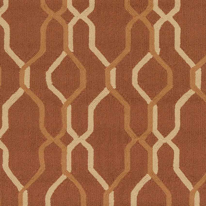 Rabun Modern Rust Area Rug