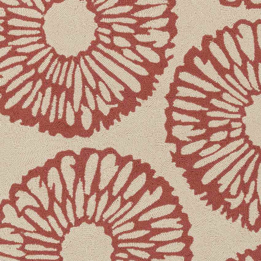 Ramah Modern Ivory/Rust Area Rug