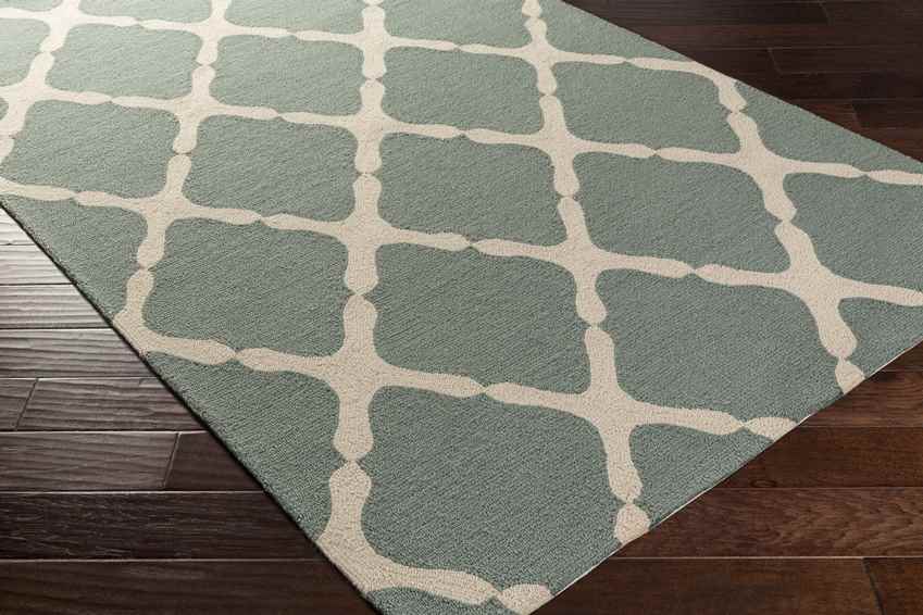 Rangely Modern Green Area Rug