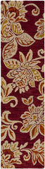 Reed Modern Red/Gold Area Rug