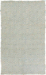 Orson Global Jute/Sisal Aqua/Cream Area Rug