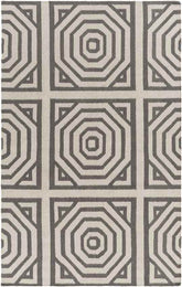 Rosa Modern Gray/Ivory Area Rug