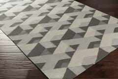 Rosston Modern Gray/Ivory Area Rug