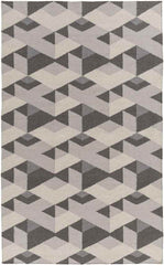 Rosston Modern Gray/Ivory Area Rug