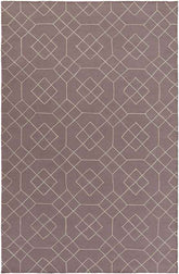Salesville Modern Mauve/Taupe Area Rug