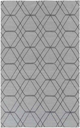 Samson Modern Medium Gray/Pale Blue Area Rug