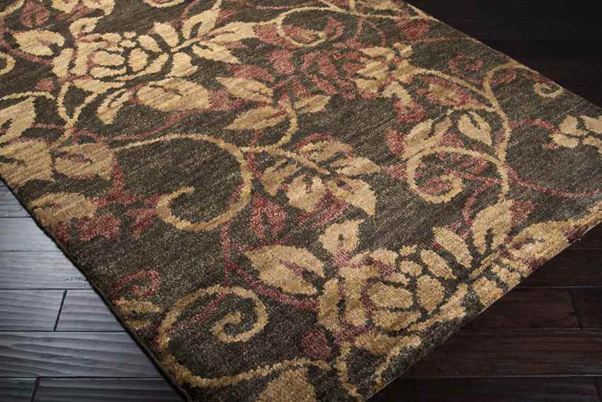 Sawpit Modern Green Area Rug