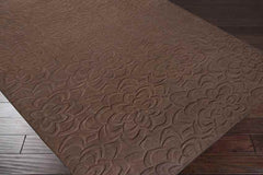 Section Modern Chocolate Area Rug