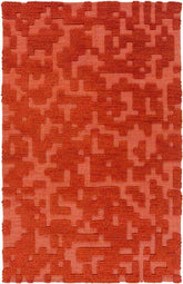 Traskwood Modern Red Area Rug