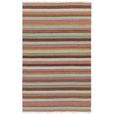 Victorville Modern Salmon/Brown/Green Area Rug