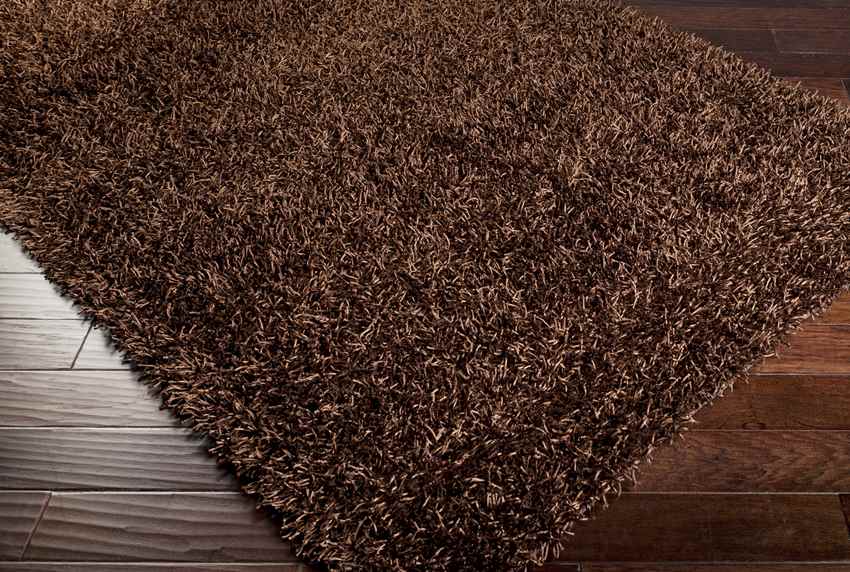 Corby Modern Dark Brown Area Rug