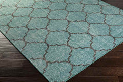 Belvidere Modern Teal Area Rug