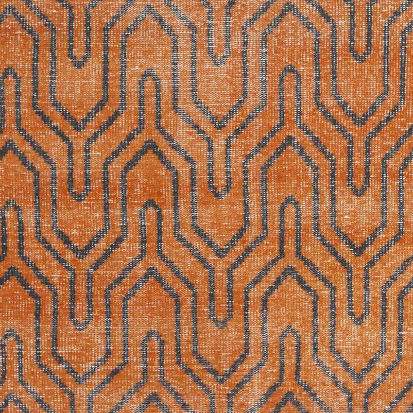 Bement Modern Burnt Orange Area Rug