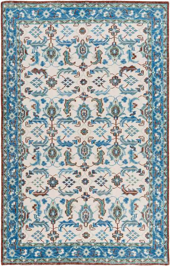 Treherne Traditional Blue Area Rug