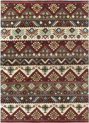 Crewkerne Rustic Dark Red Area Rug