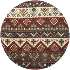Crewkerne Rustic Dark Red Area Rug