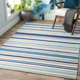 Fareham Modern Dark Blue/Ivory Area Rug
