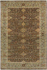 Reigate Traditional Dark Brown Area Rug