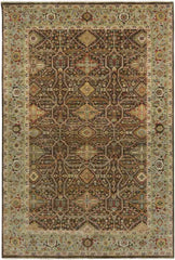 Reigate Traditional Dark Brown Area Rug