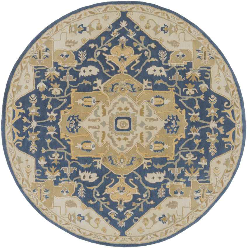 Roblin Traditional Navy Area Rug