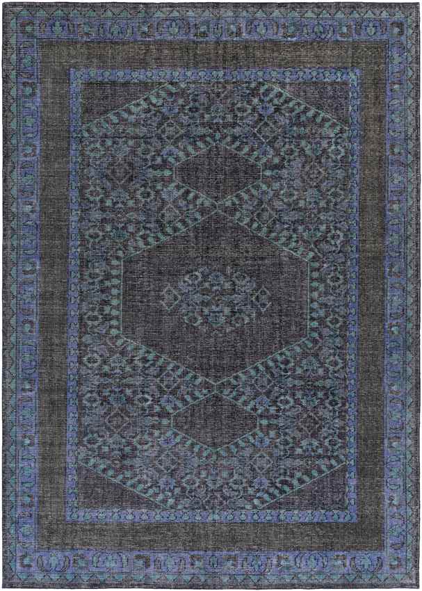 Scafati Traditional Navy Area Rug