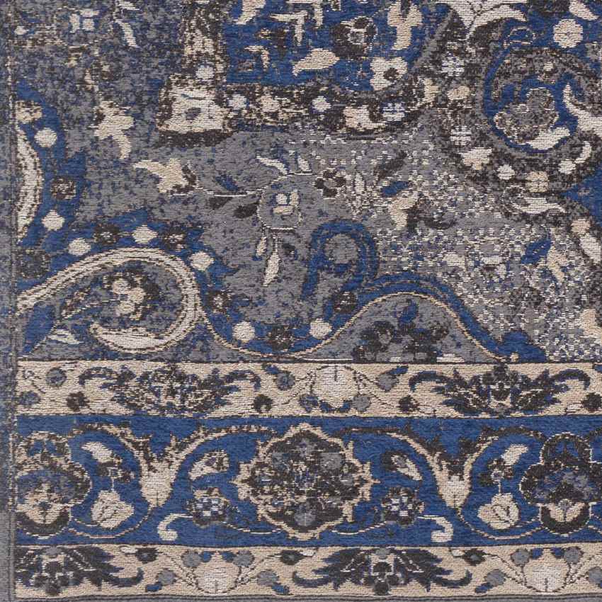 Kamsack Traditional Navy Area Rug