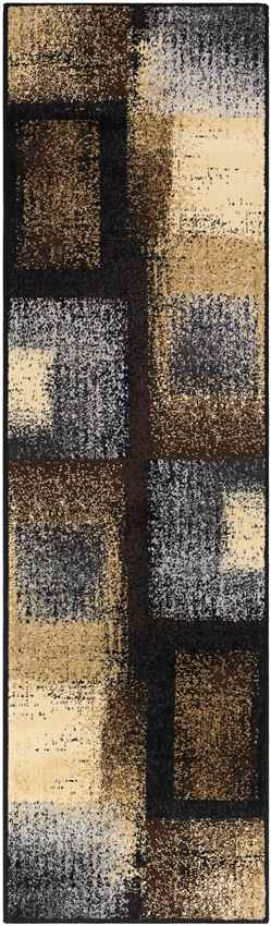 Norquay Modern Dark Brown Area Rug