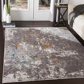 Jardinga Modern Charcoal Area Rug