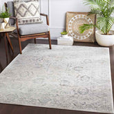 Schingen Traditional Charcoal Area Rug