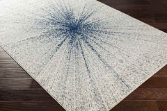 Tibma Modern Dark Blue Area Rug