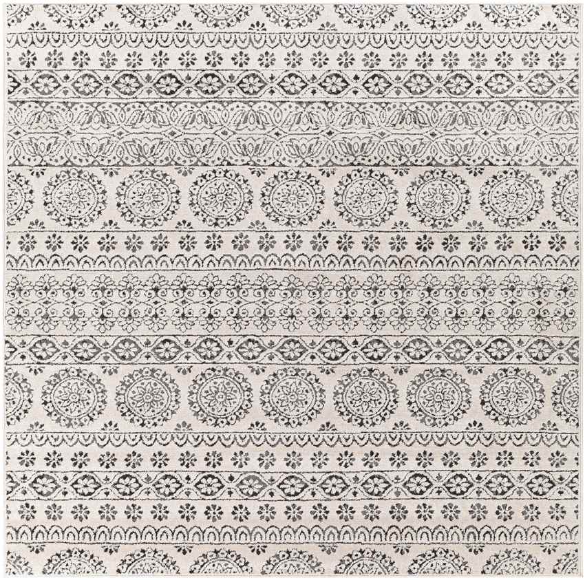 Tollebeek Traditional Charcoal Area Rug