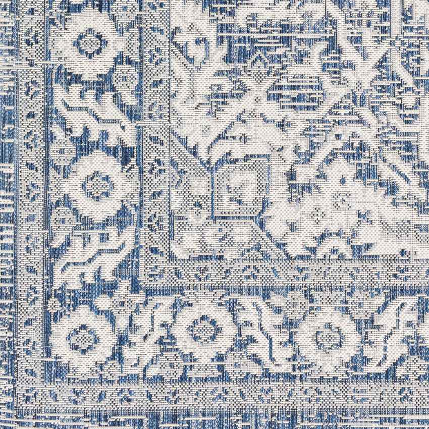 Mantinge Traditional Navy Area Rug
