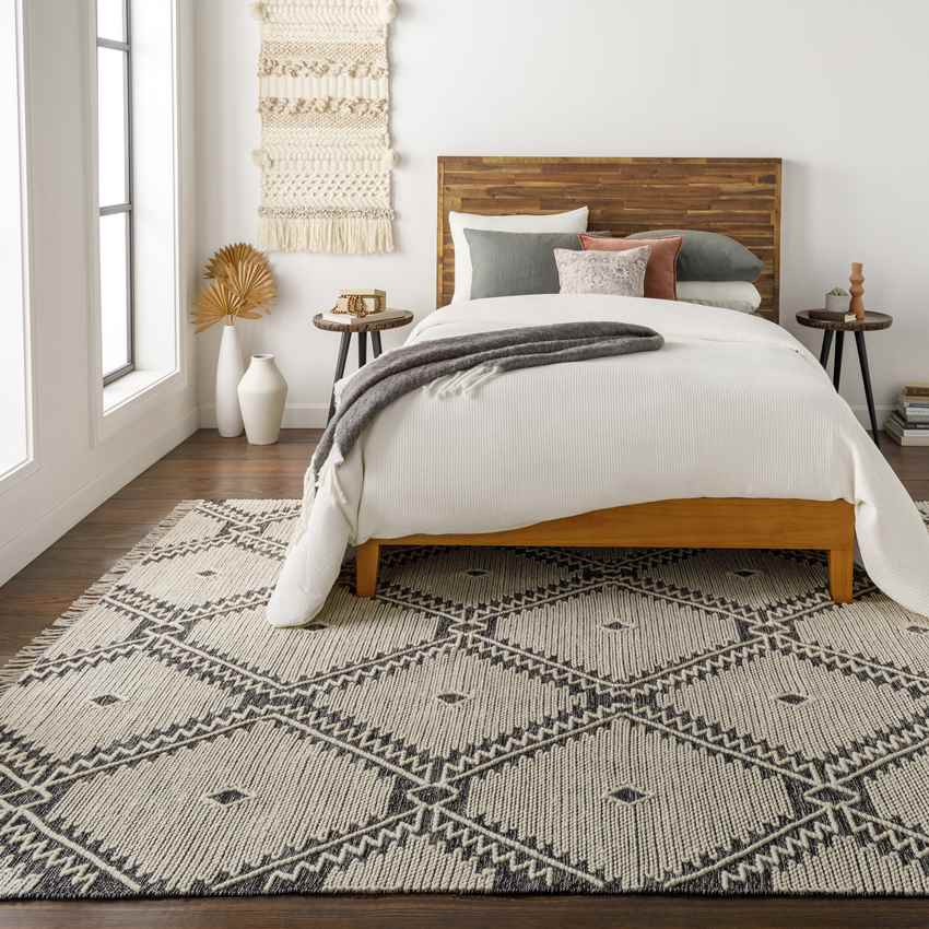 Maryport Global Black Area Rug