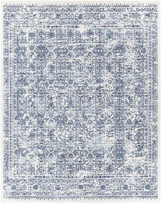Hyeres Traditional Dark Blue Area Rug