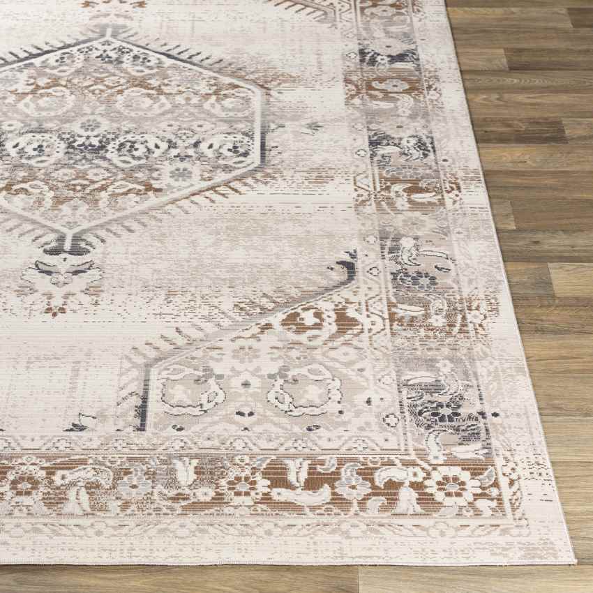 Smalbroek Traditional Dark Brown Area Rug