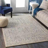 Veenhof Traditional Dark Blue Area Rug