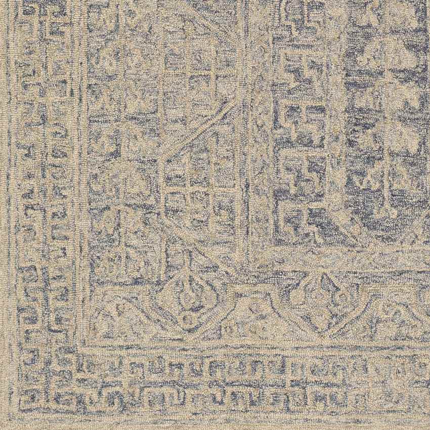 Veenhof Traditional Dark Blue Area Rug