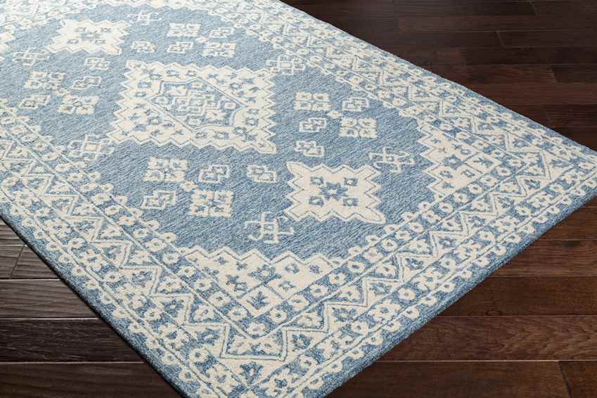 Vossebelt Traditional Pale Blue Area Rug